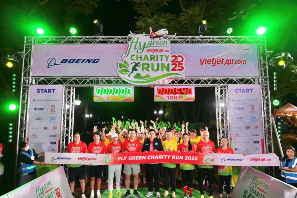 เวียตเจ็ทไทยแลนด์ – โบอิ้ง คิกออฟแคมเปญ “Fly Green Charity Run 2025” ปีที่ 3 ปลุกเทรนด์สุขภาพดีวิถีรักษ์โลก พร้อมตอกย้ำพันธกิจ NET ZERO 2050