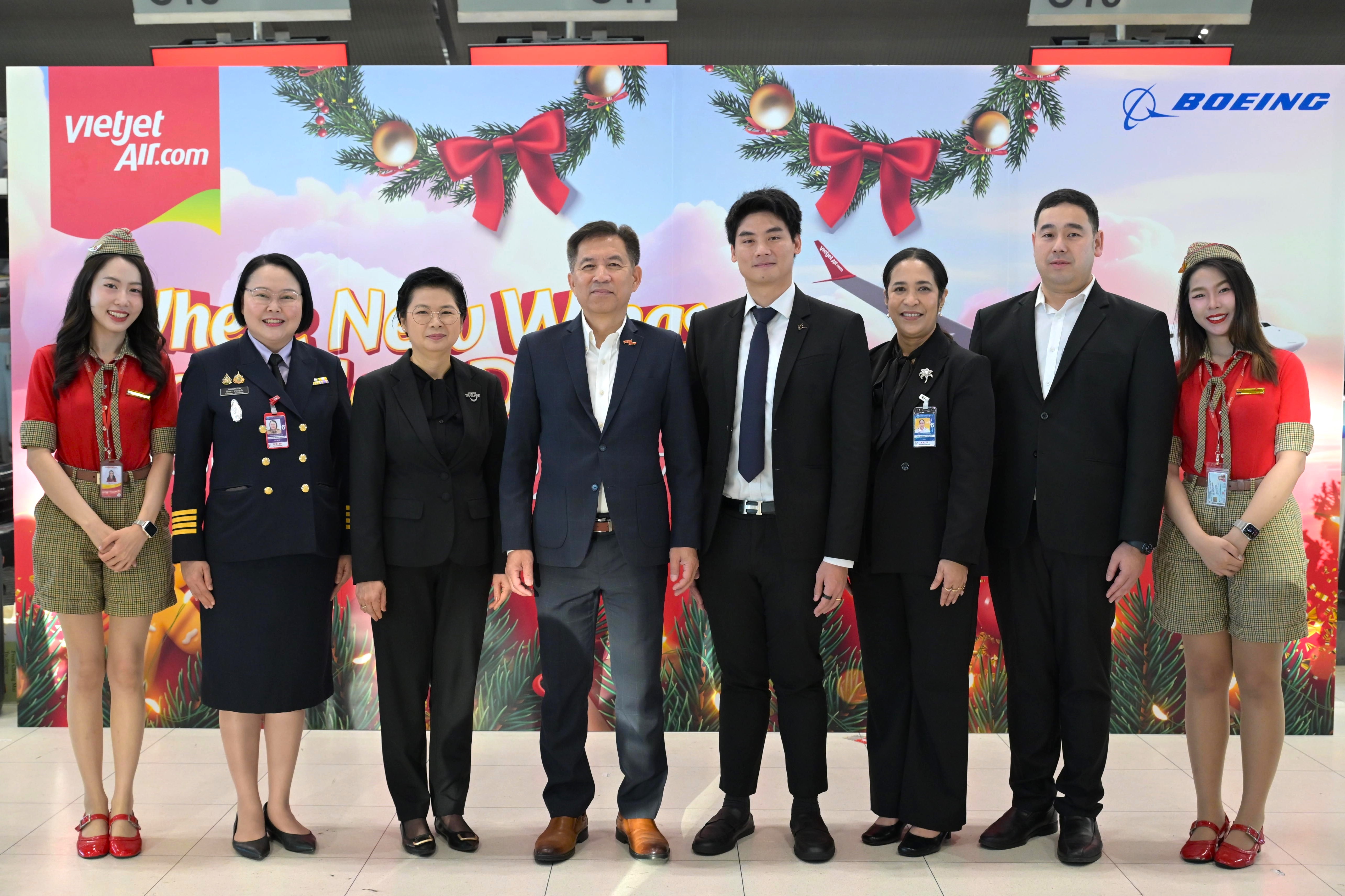 เวียตเจ็ทไทยแลนด์ เปิดตัวเครื่องบินรุ่นโบอิ้ง 737-8 ประเดิมไฟลท์ “กรุงเทพฯ-เชียงใหม่”